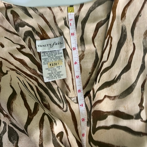 Vanity Fair Dress Women’s 10 Vintage Tiger Print Shift Side Zip Lined Retro - Picture 8 of 13